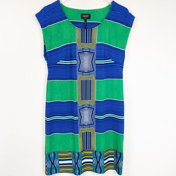Laundry By Shelli Segal Bright Pattern Dress Sz S - Picture 1 of 5